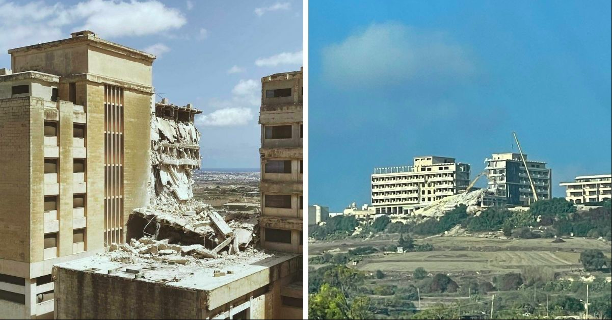 End Of An Era: Rabat’s Skyline Changed Forever As Demolition Begins On Grand Hotel Verdala