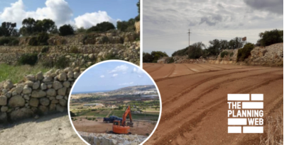 Bidnija Landowner Persisting With Illegal Works Served With Enforcement Notice, But After Works Were Completed 