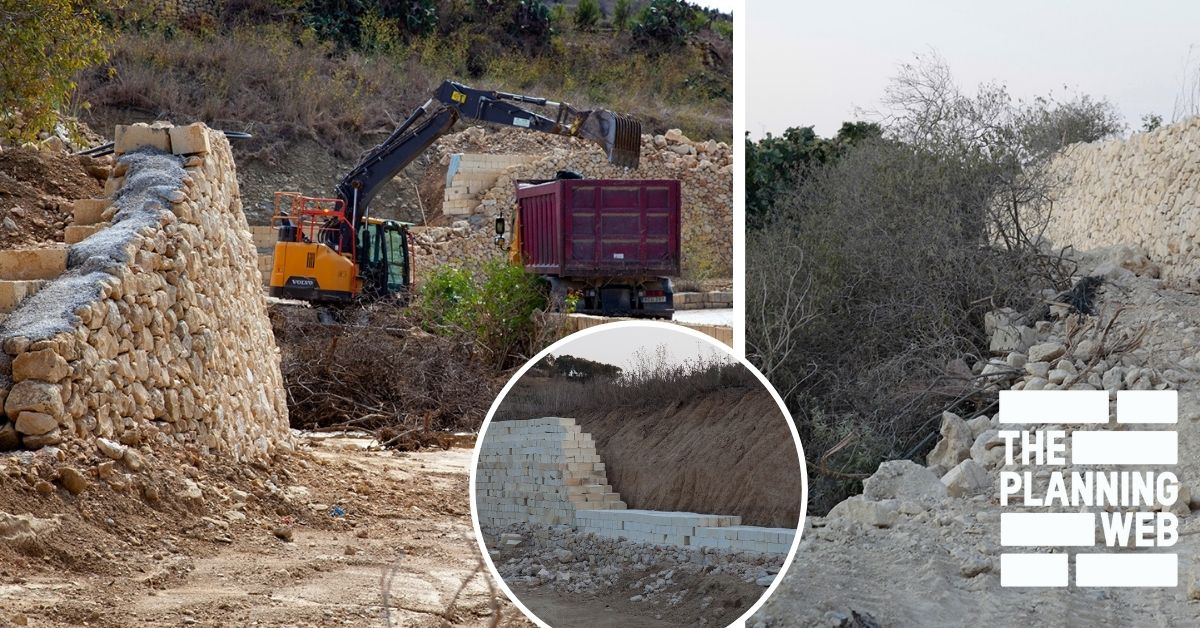 Works Continue In Gozo Ministry’s Eco-Gozo Directorate Despite Stop Order After Damaging Valley And Destroying Tree